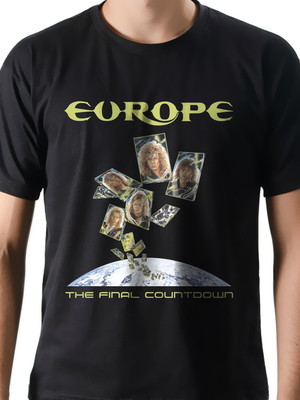 Camiseta camisa banda rock europe the final countdown