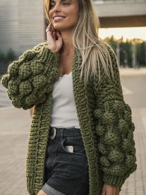 Cardigan bubbles/maxi cardigan
