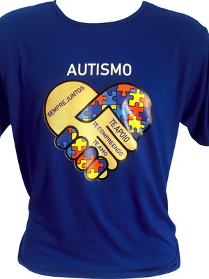 Camiseta campanha autismo, camiseta personalizada, uniforme