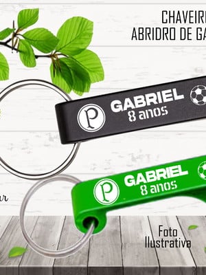 200 chaveiro abridor de garrafa - time palmeira
