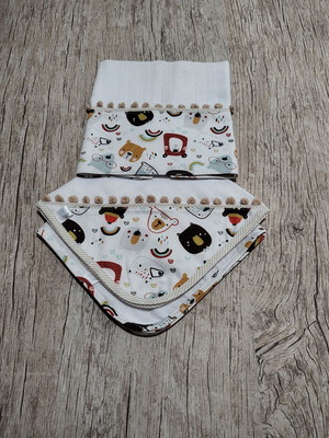 Kit de fraldinhas com 3 peças