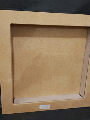 Quadro cenário mdf cru c/ moldura e fundo solto enc. vidro