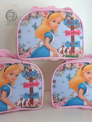 Bolsa meia lua personalizada alice