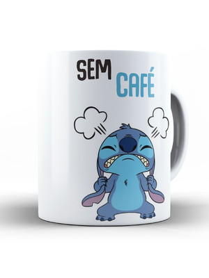 Caneca personalizada stitch lilo disney com café sem café