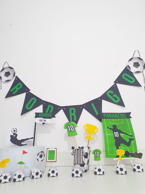 Festa na caixa tema futebol