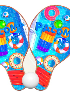 Raquete de ping pong - pool party