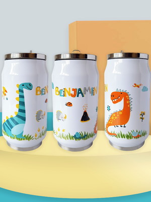 Squeeze inox / garrafa modelo latinha personalizada - 350ml!