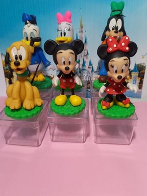 Caixinha de acrílico da turma mickey minnie