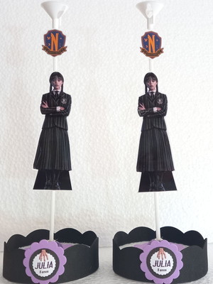 Centro de mesa wandinha com 10
