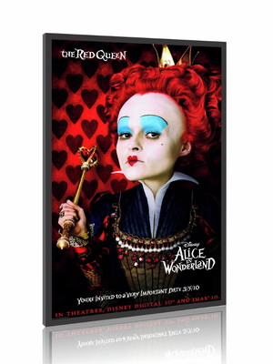 Quadro pôster filme alice no país das maravilhas m1 60x90s
