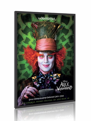 Quadro pôster filme alice no país das maravilhas m3 60x90s