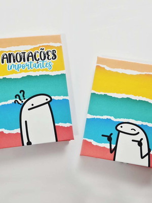 Mini bloquinho com capa dura personalizado