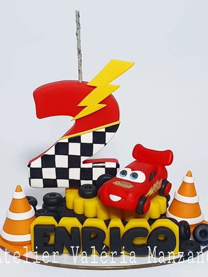 Vela tema carros personalizada