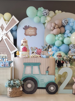 Decoração fazendinha candy-3m- locação