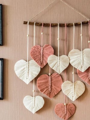 Macramê love / painel arte decor
