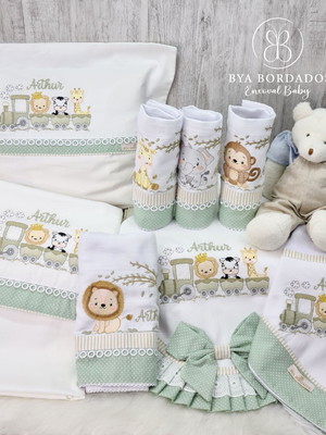 Kit enxoval safari personalizado