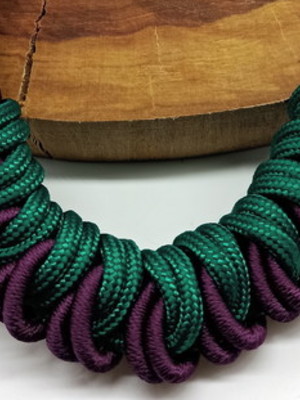 Colar de corda macrame duo