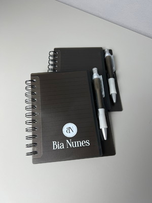 Bloco com caneta personalizado empresa
