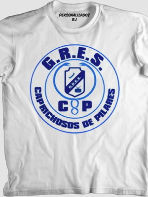 Camiseta carnaval caprichosos de pilares escola de samba