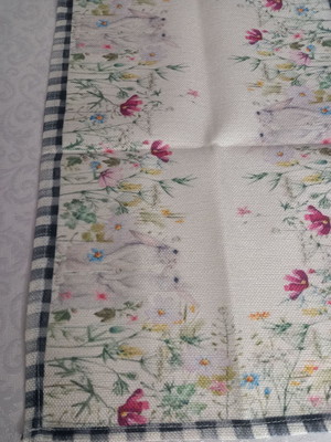 Trilho/caminho mesa de páscoa 1.50x033cm em linho.