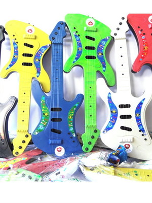 10 guitarrinhas luxo de brinquedo com tag personalizada