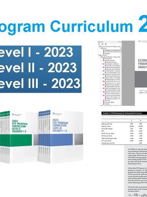 Cfa program curriculum 2023 level 1 2 3 box set 1-6