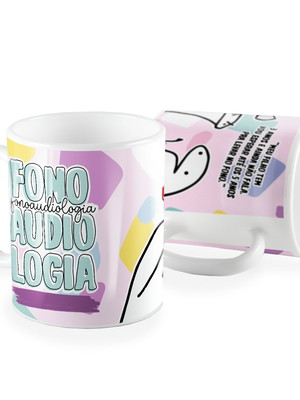 Caneca flork meme fonoaudiologia