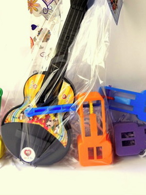 10 kit violinha+ reco-reco com tag personalizada