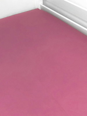 Lençol de elástico solteiro rosa goiaba