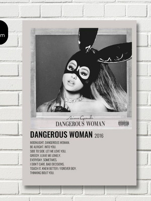 Quadro decorativo placa mdf ariana grande