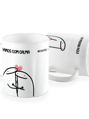 Caneca flork vamos com calma