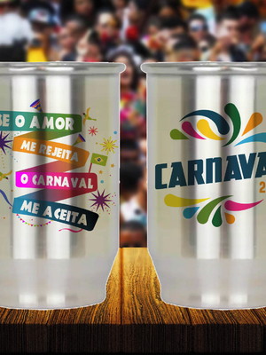 15 canecas alumínio se amor me rejeita o carnaval me aceita
