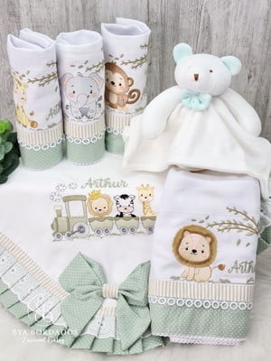 Kit enxoval safari personalizado