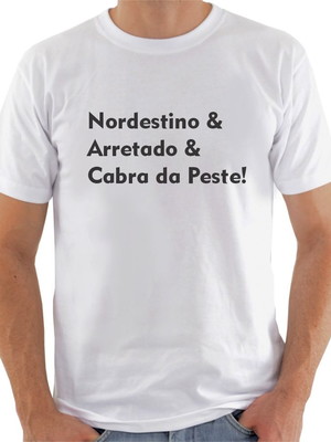 Camisa nordestino arretado cabra da peste
