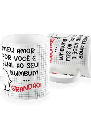Caneca flork igual igual ao seu bumbum