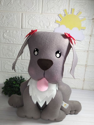 Cachorro em feltro
