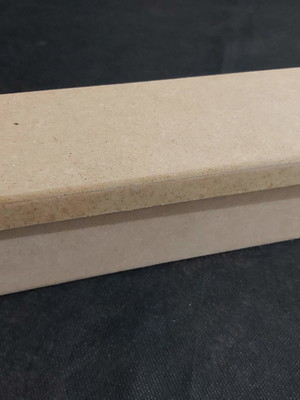 Caixa retangular simples, tampa sapato, de mdf cru
