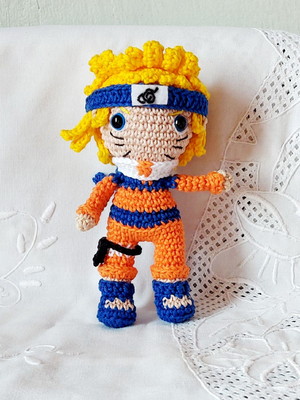 Naruto uzumaki amigurumi (pronta entrega)