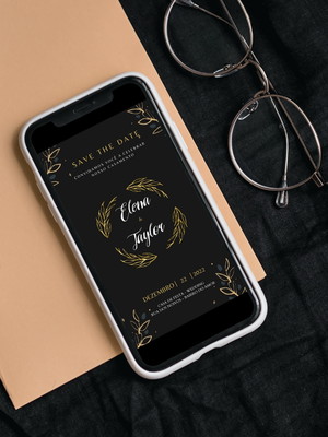 Save the date para casamento - animado