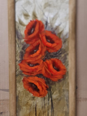 Pintura em acrílico flores