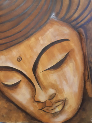 Pintura abstrata buda