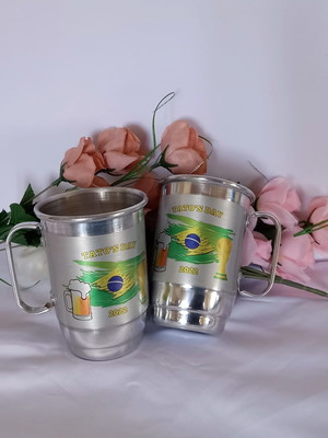 Canecas chopp aluminio 550ml