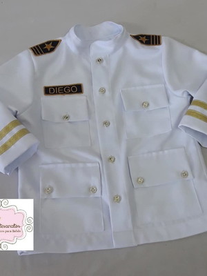 Camisa piloto de avião infantil