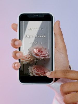 Save the date para casamento - animado
