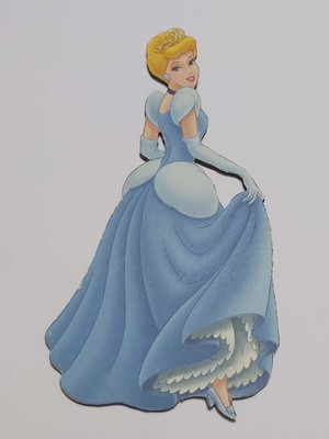 Kit c/ 4 apliques coloridos em mdf 3mm princesas famosas