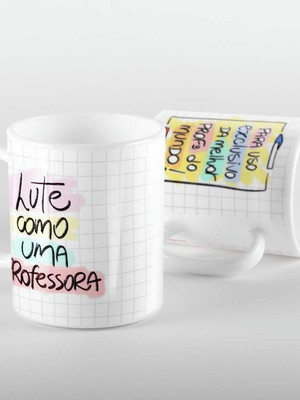 Caneca lute como uma professora