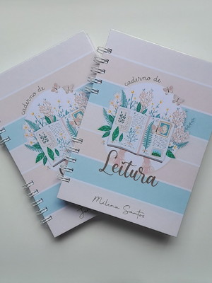Caderno de leituras personalizado a5 - escolha sua capa