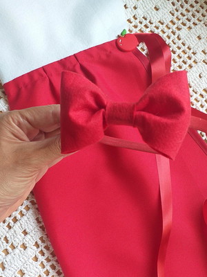 Capa branca de neve com arco - kit com 15 unidades