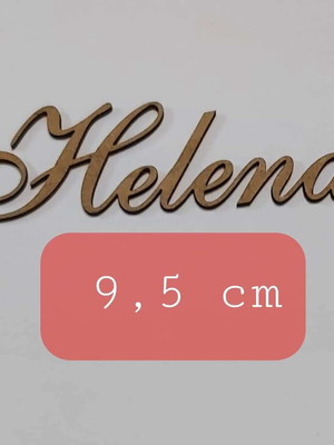 Recorte a laser em mdf cru manuscrito - helena
