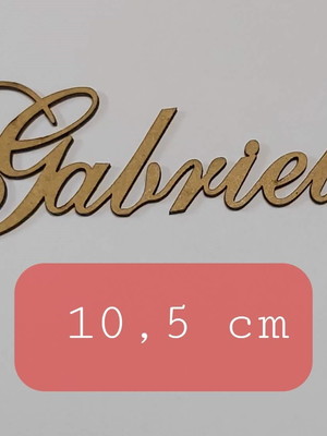 Recorte a laser em mdf cru manuscrito - gabriel
